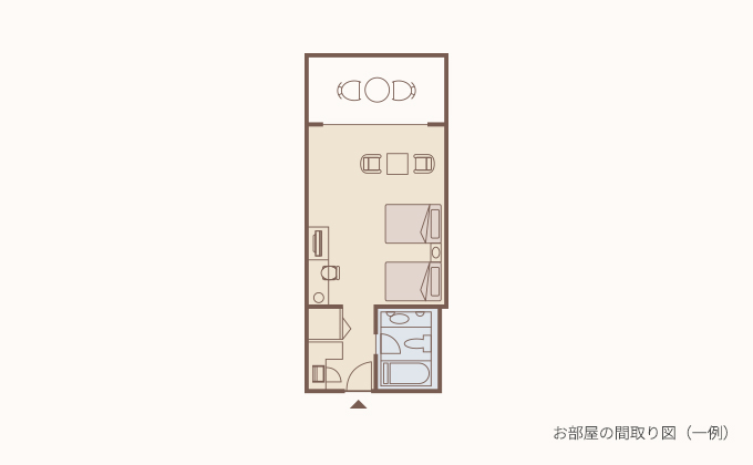 デラックスルーム間取り図