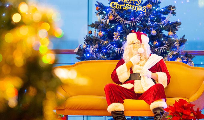 サンタさんと記念撮影