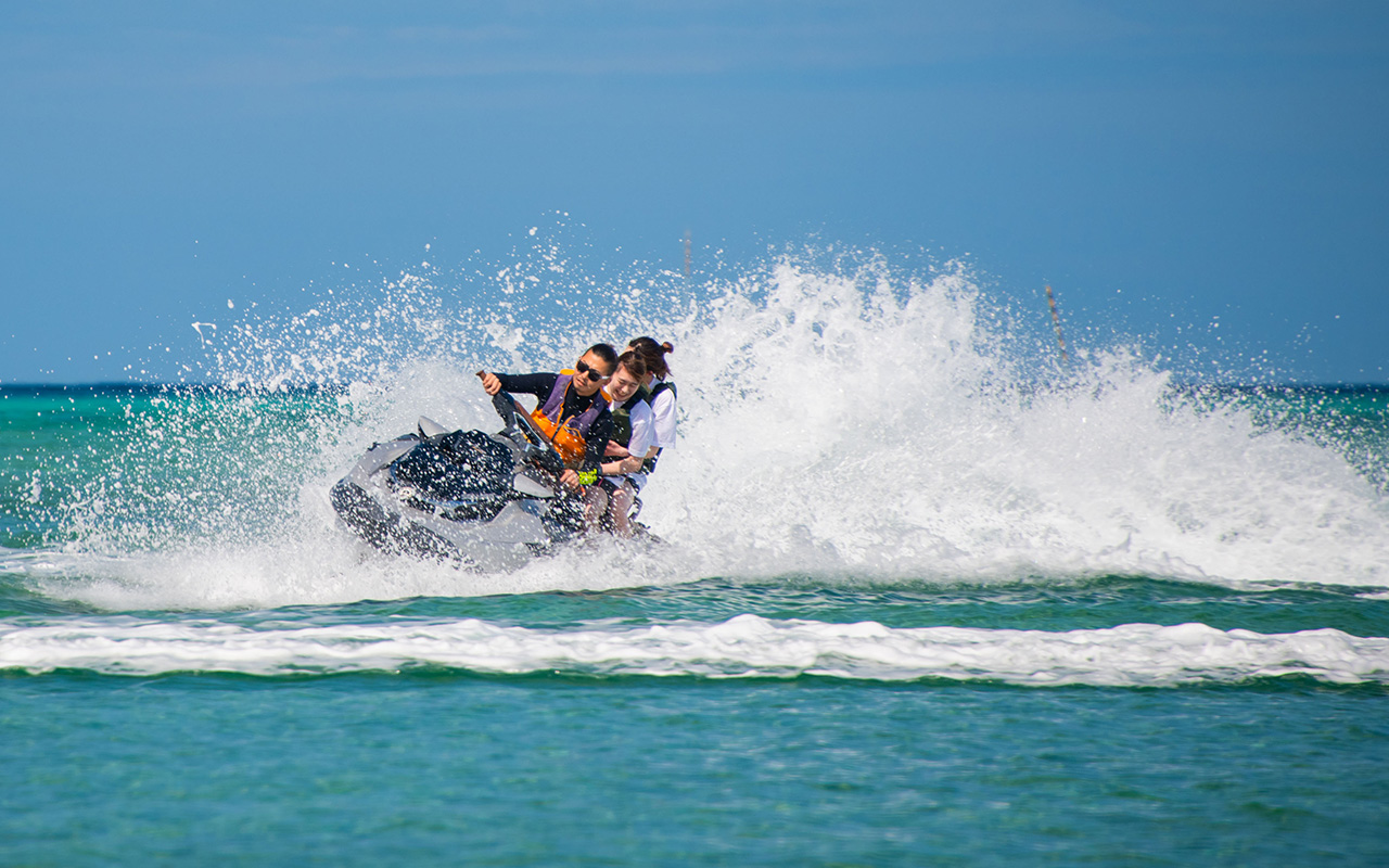 マリンアクティビティの様子