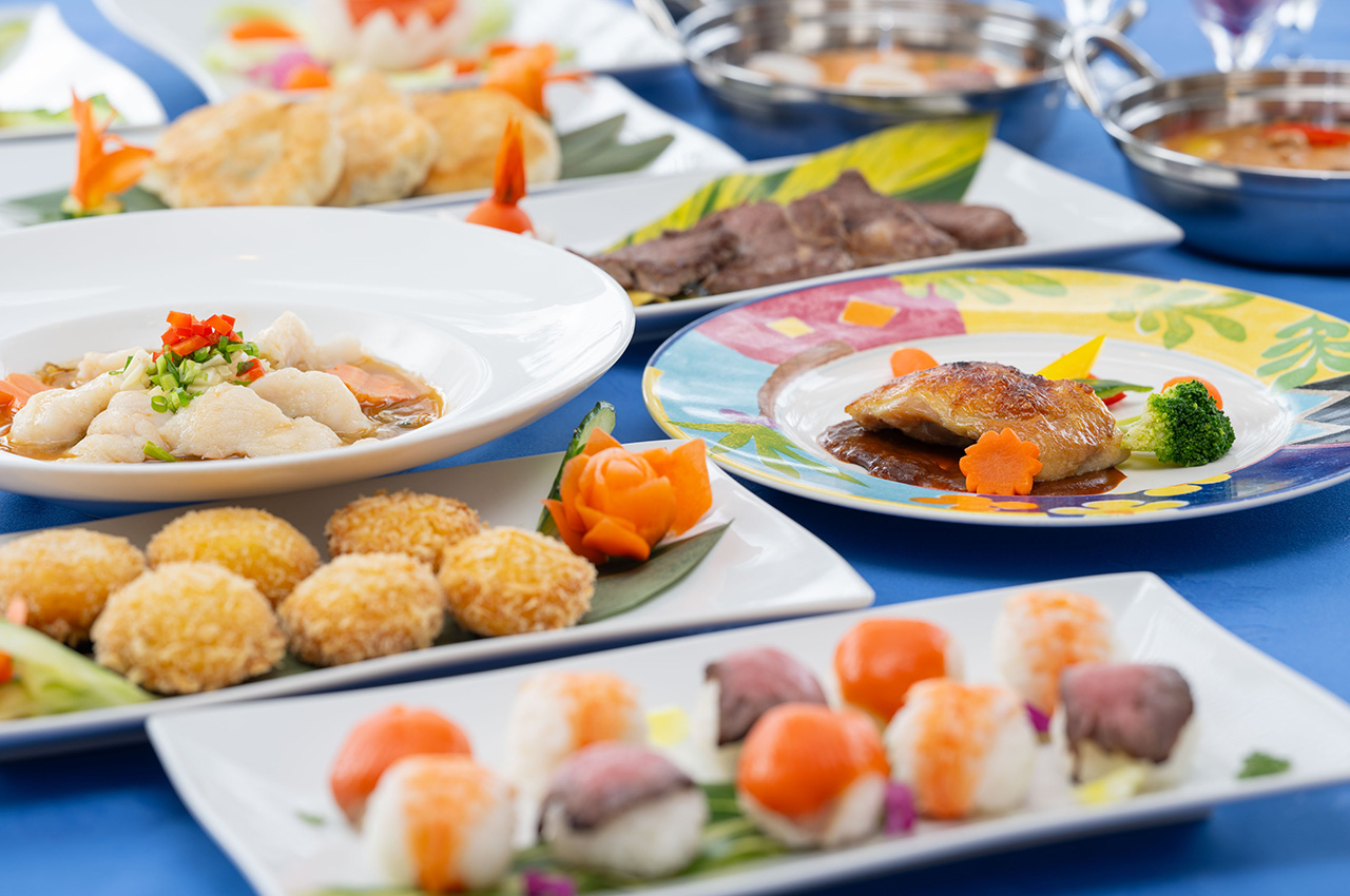 沖縄 恩納村 リザンで洋食ビュッフェ！食べ放題！カジュアルダイニング ブルーラグーン