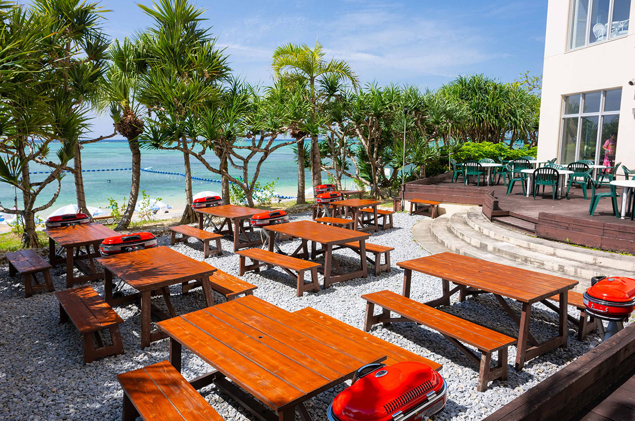 沖縄のホテル、リゾートでBBQ。レストラン アイビス