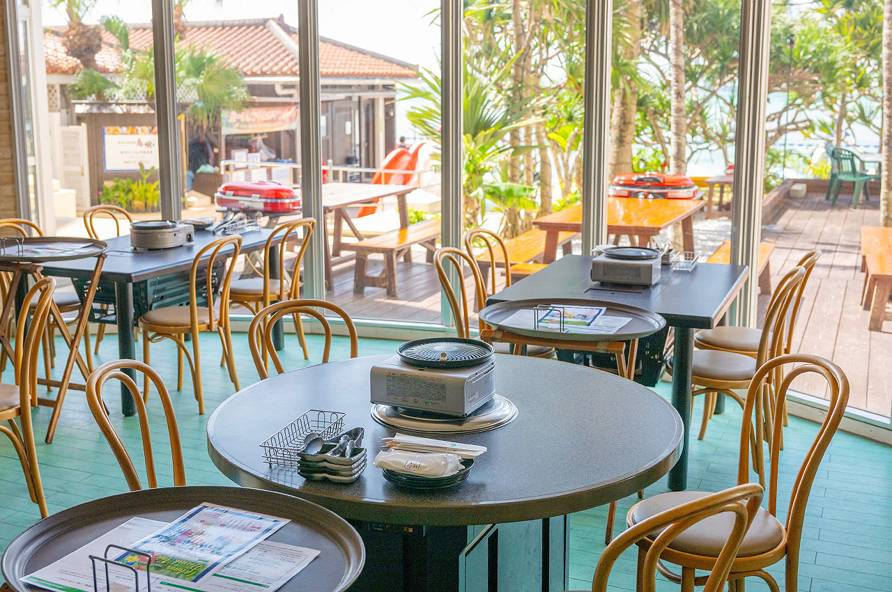 沖縄のホテル、リゾートでBBQ。レストラン アイビス