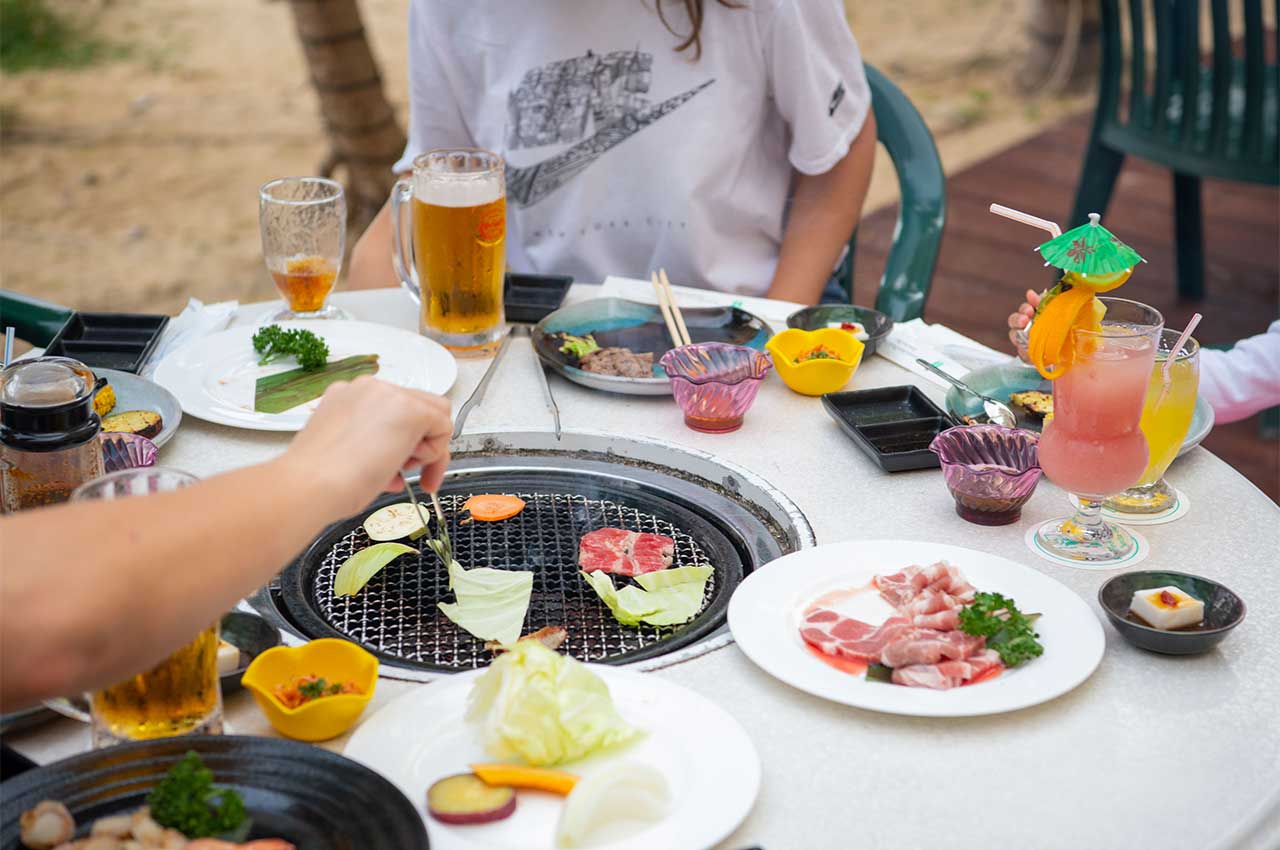 沖縄のホテル、リゾートでBBQ。レストラン アイビス