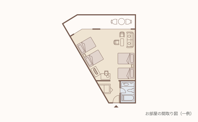 コーナールーム間取り図