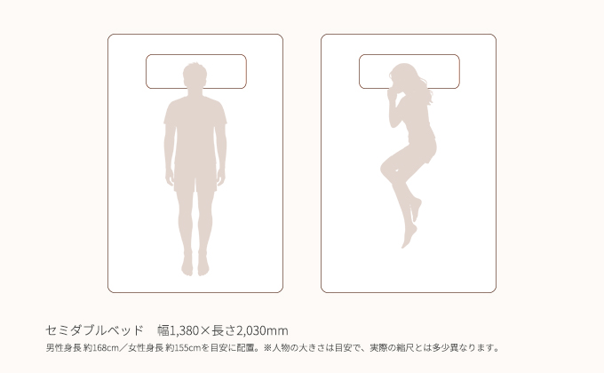リニューアル コーナールーム セミダブルベッド2人